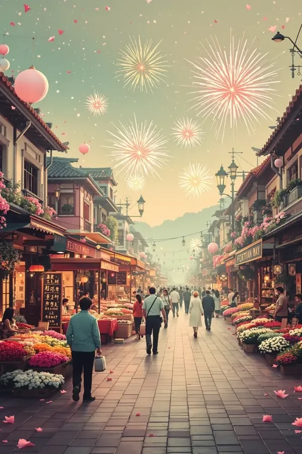 午夜电影网《丰收节的烟火》海报，节日特辑，2023年上映